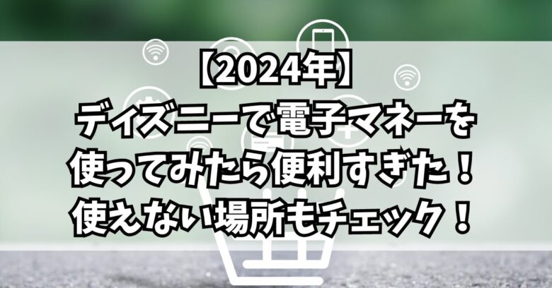 【2024年】ディズニーで電子マネーを使ってみたら便利すぎた！使えない場所もチェック！